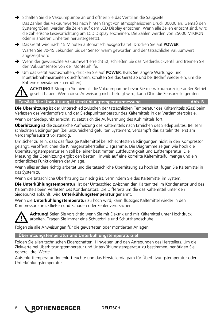 ROTHENBERGER Digitales Monteurhilfe Set User Manual | Page 8 / 28