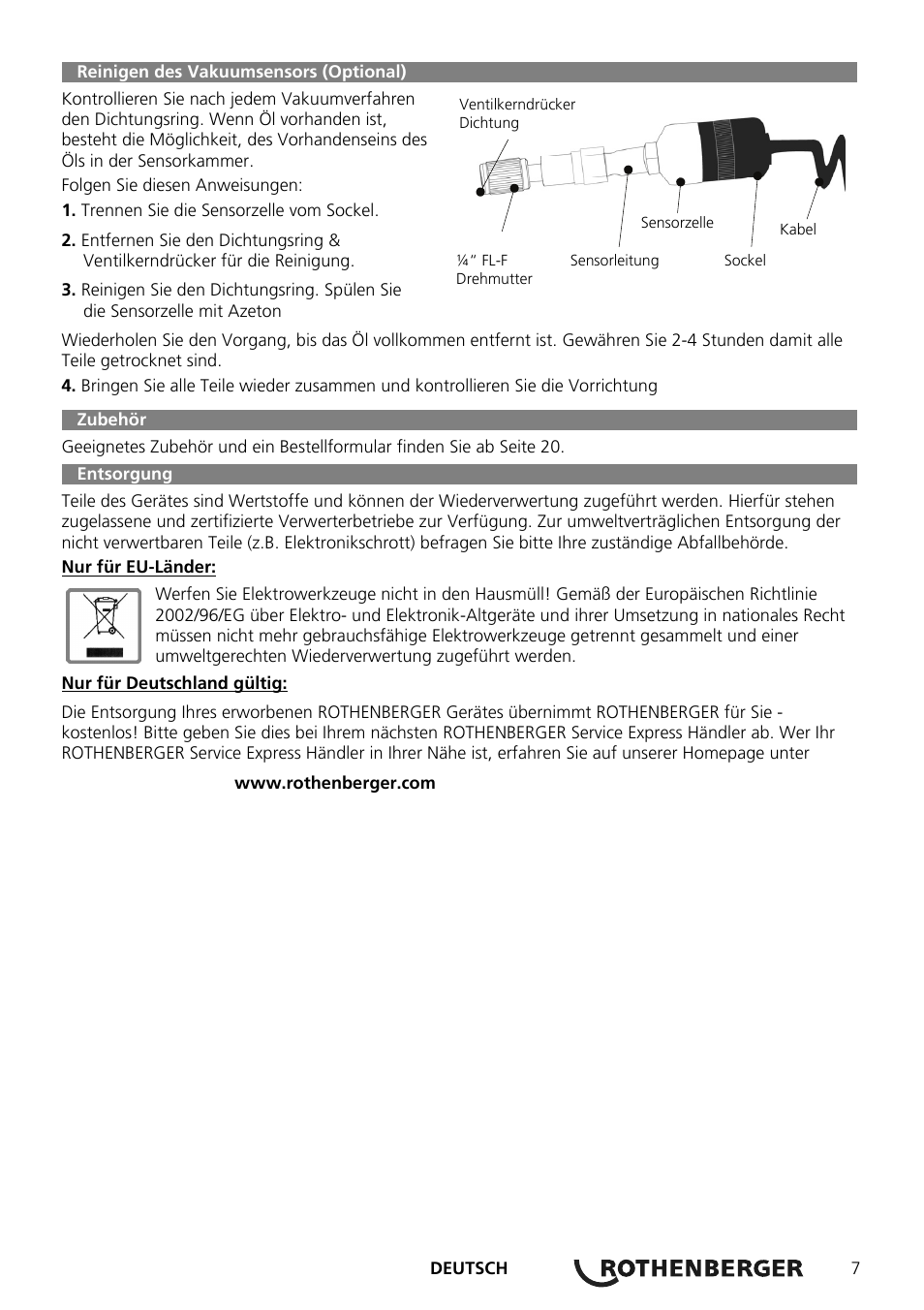 ROTHENBERGER Digitales Monteurhilfe Set User Manual | Page 9 / 28