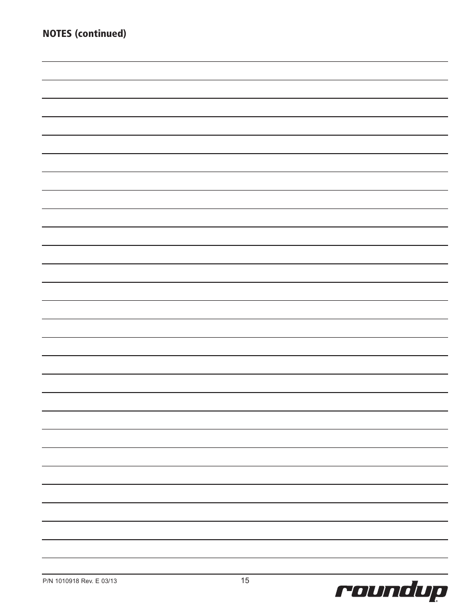 A.J. Antunes & Co MT-12 9200148 User Manual | Page 15 / 16