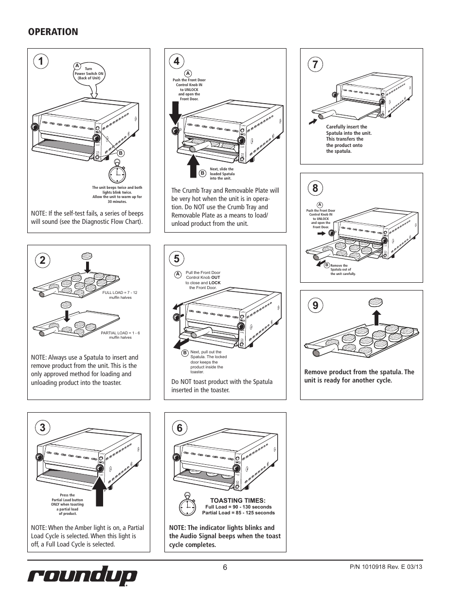 Operation, Ready | A.J. Antunes & Co MT-12 9200148 User Manual | Page 6 / 16