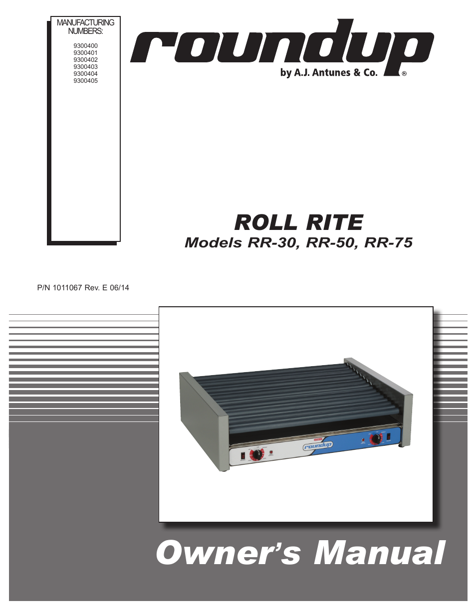 A.J. Antunes & Co RR-75 9300404 User Manual | 12 pages