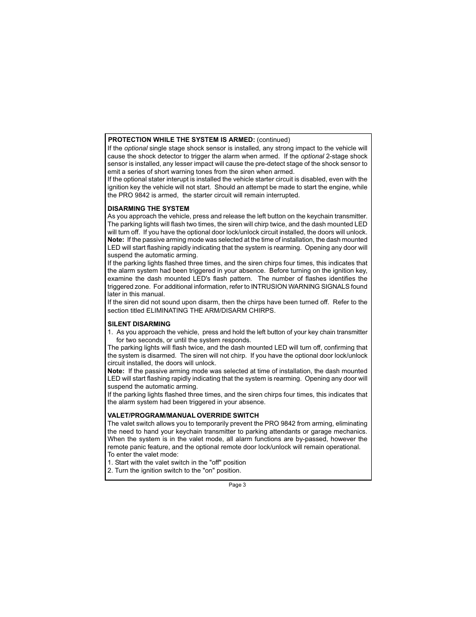 Audiovox PRO 9842 User Manual | Page 3 / 6