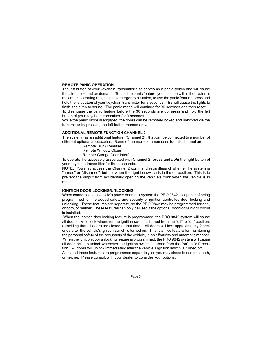 Audiovox PRO 9842 User Manual | Page 5 / 6