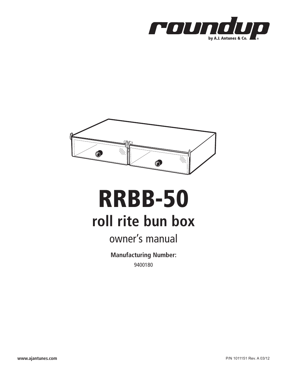 A.J. Antunes & Co RRBB-75 9400183 User Manual | 4 pages