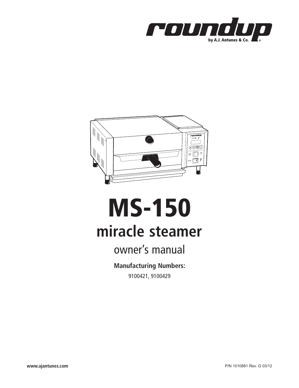 A.J. Antunes & Co MS-150 9100429 User Manual | 16 pages