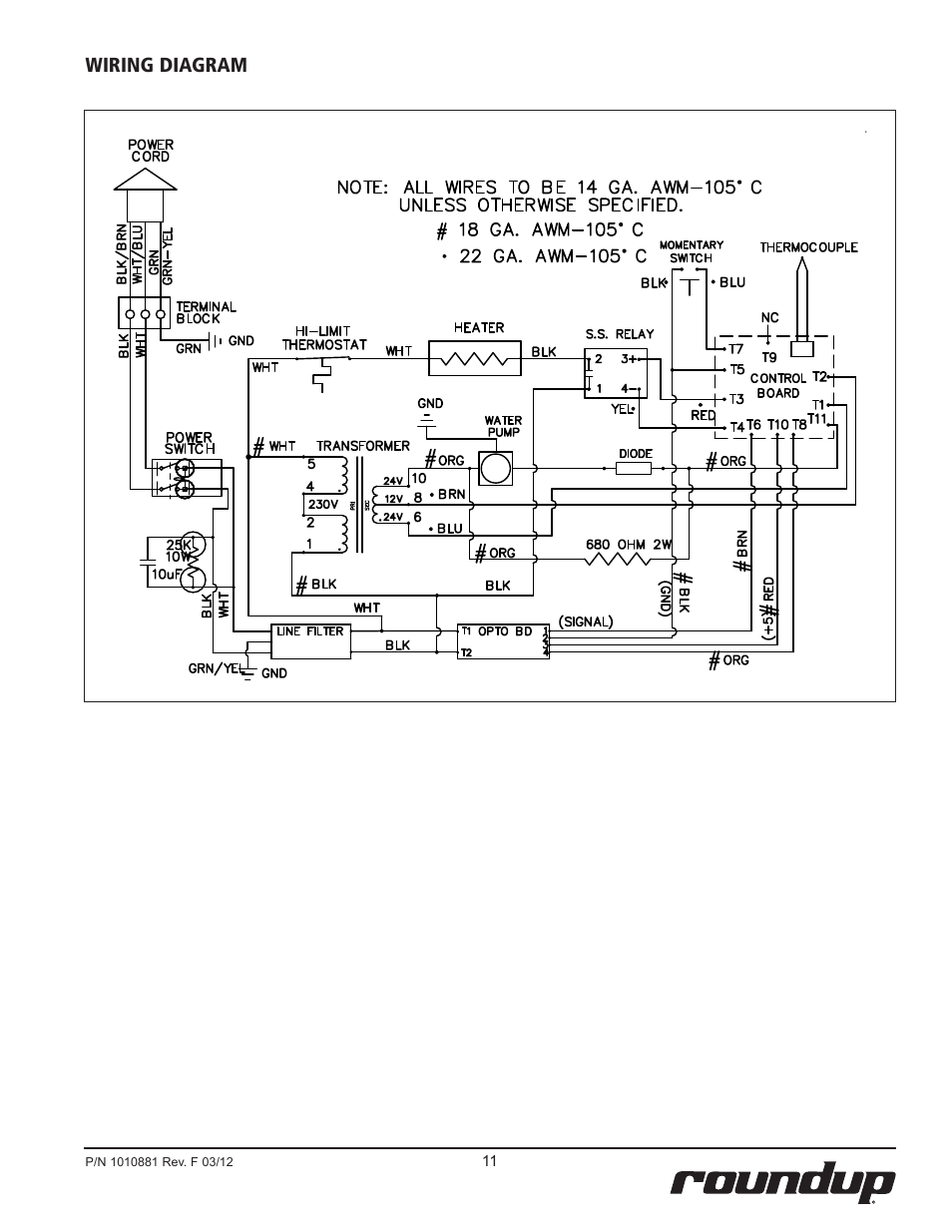 Wiring diagram | A.J. Antunes & Co MS-150 9100429 User Manual | Page 11 / 16