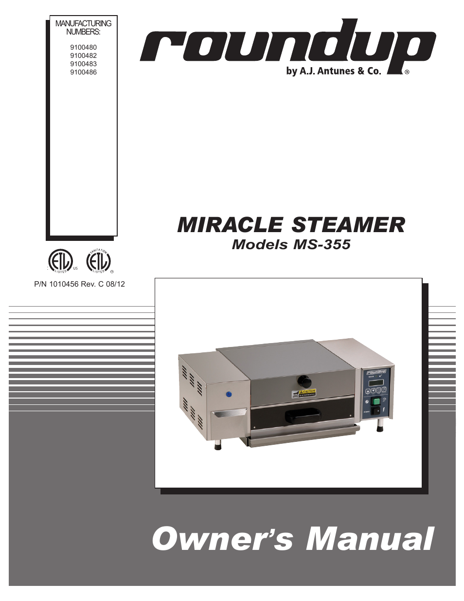 A.J. Antunes & Co MS-355 9100486 User Manual | 20 pages