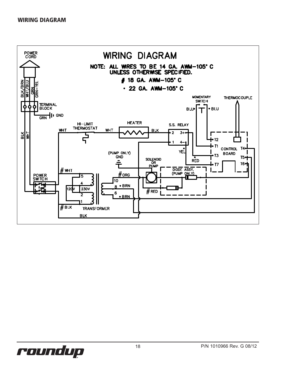 A.J. Antunes & Co DFW-150 9100805 User Manual | Page 18 / 20