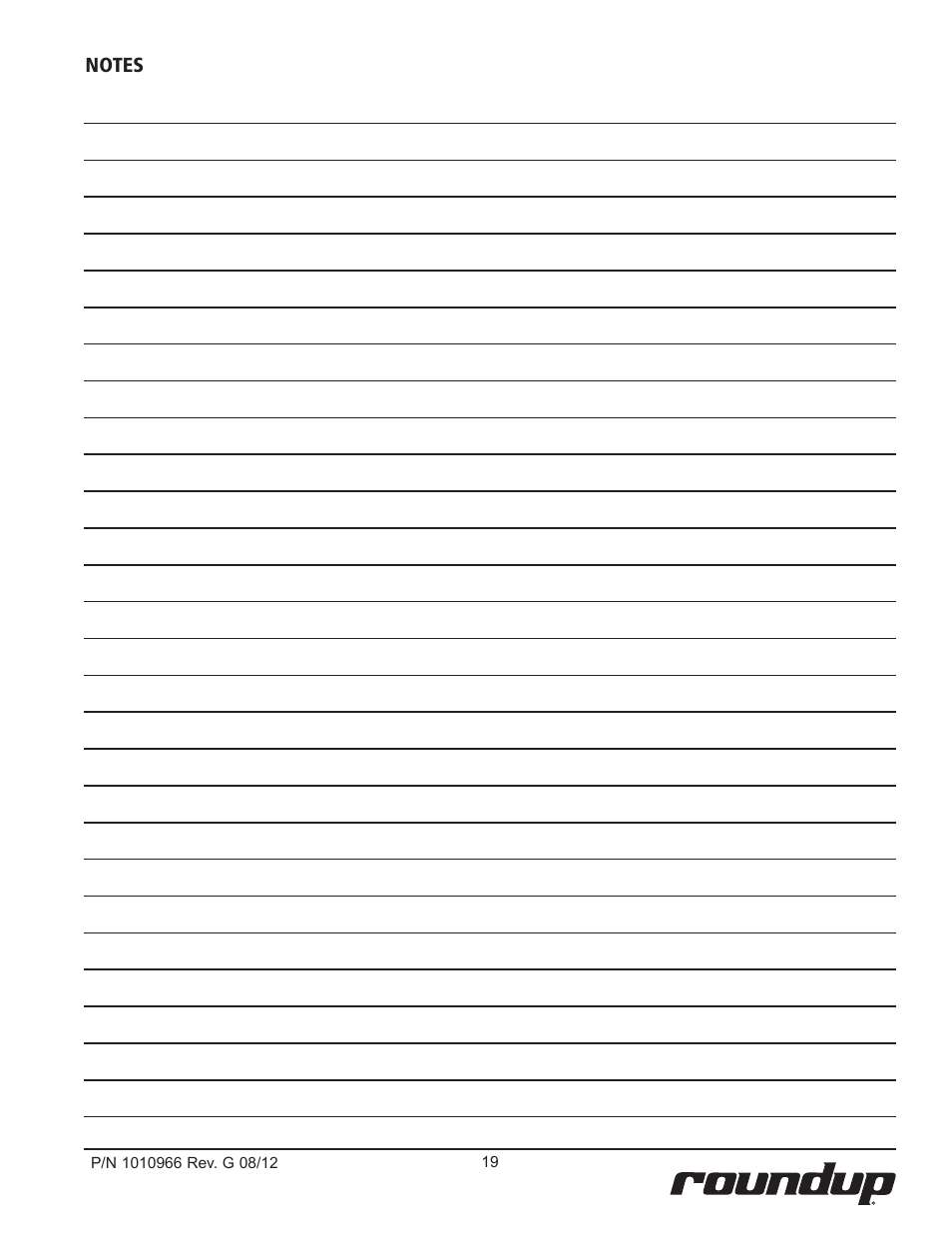 A.J. Antunes & Co DFW-150 9100805 User Manual | Page 19 / 20