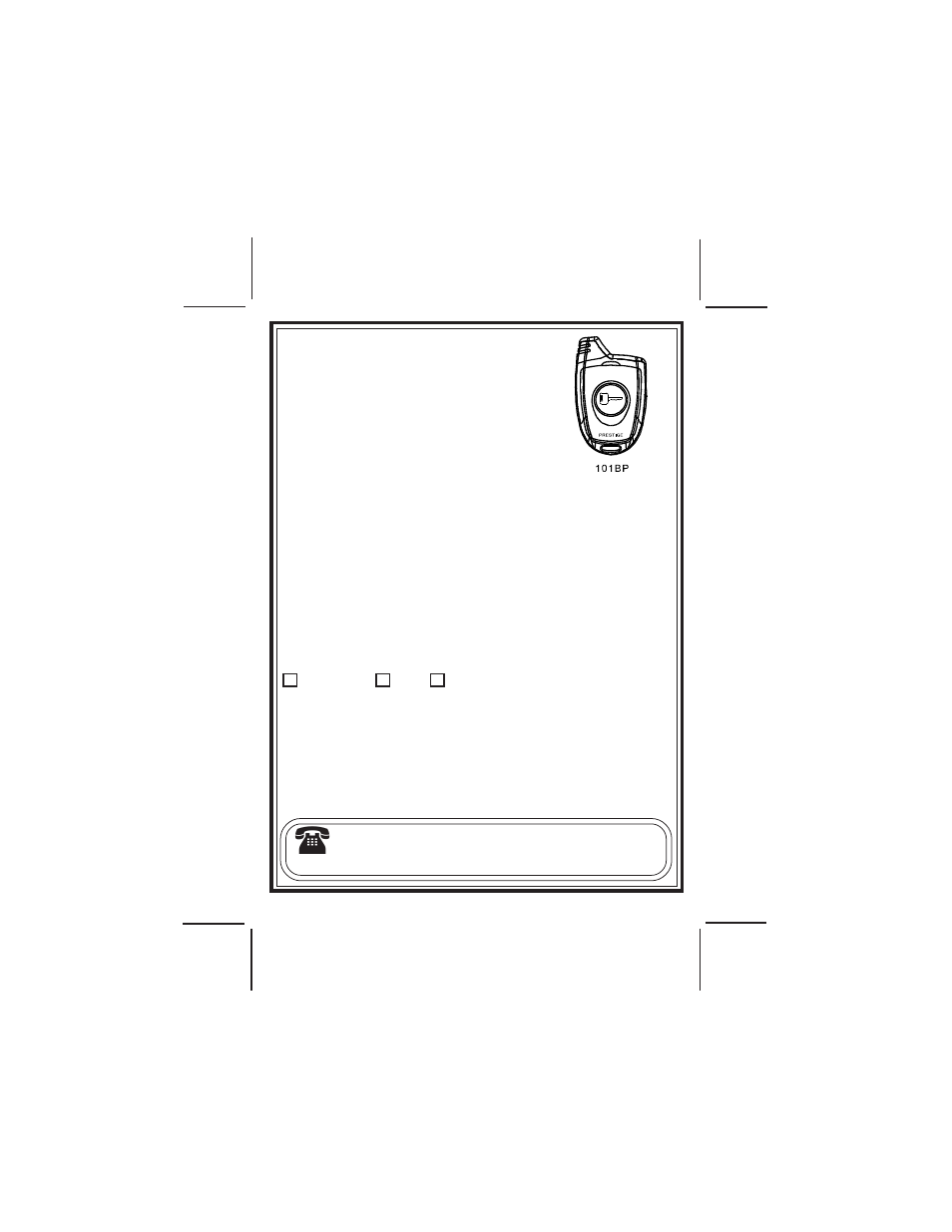 Audiovox 101BP User Manual | Page 3 / 4