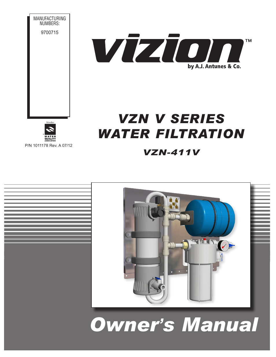 A.J. Antunes & Co VZN-411V 9700715 User Manual | 24 pages