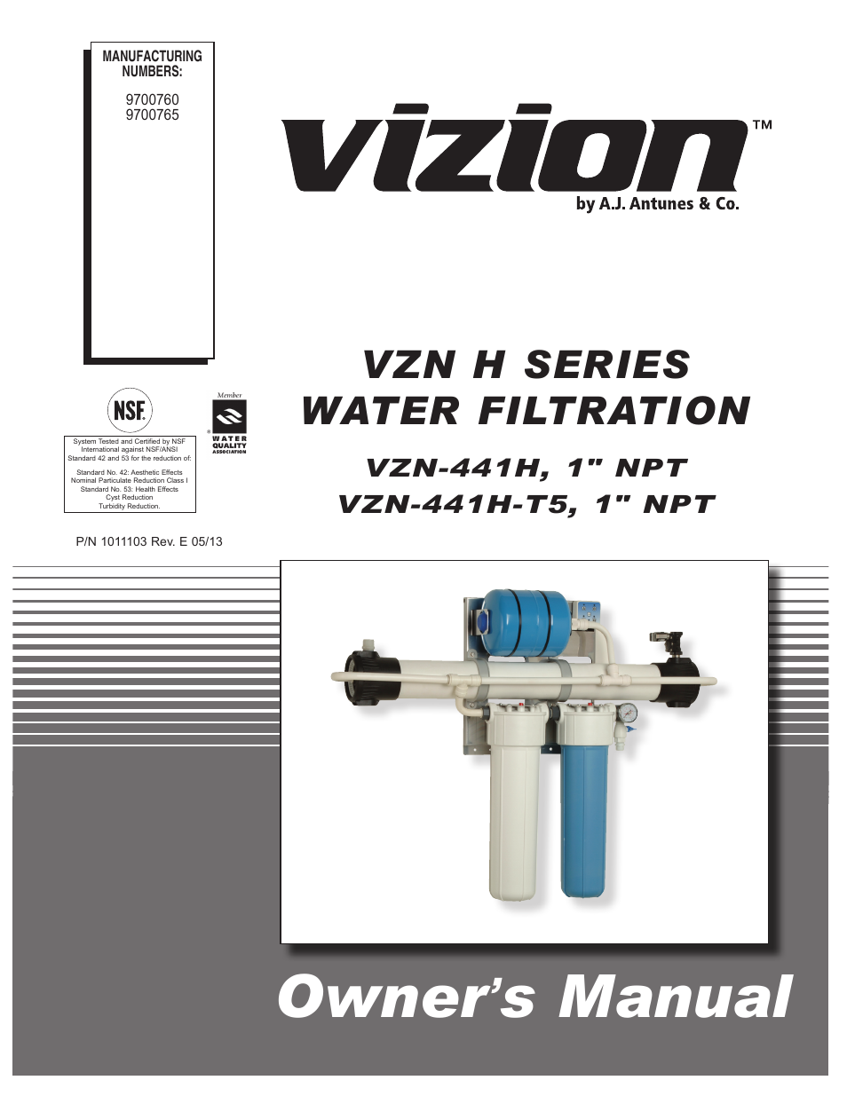 A.J. Antunes & Co VZN-441H-T5 9700765 User Manual | 24 pages