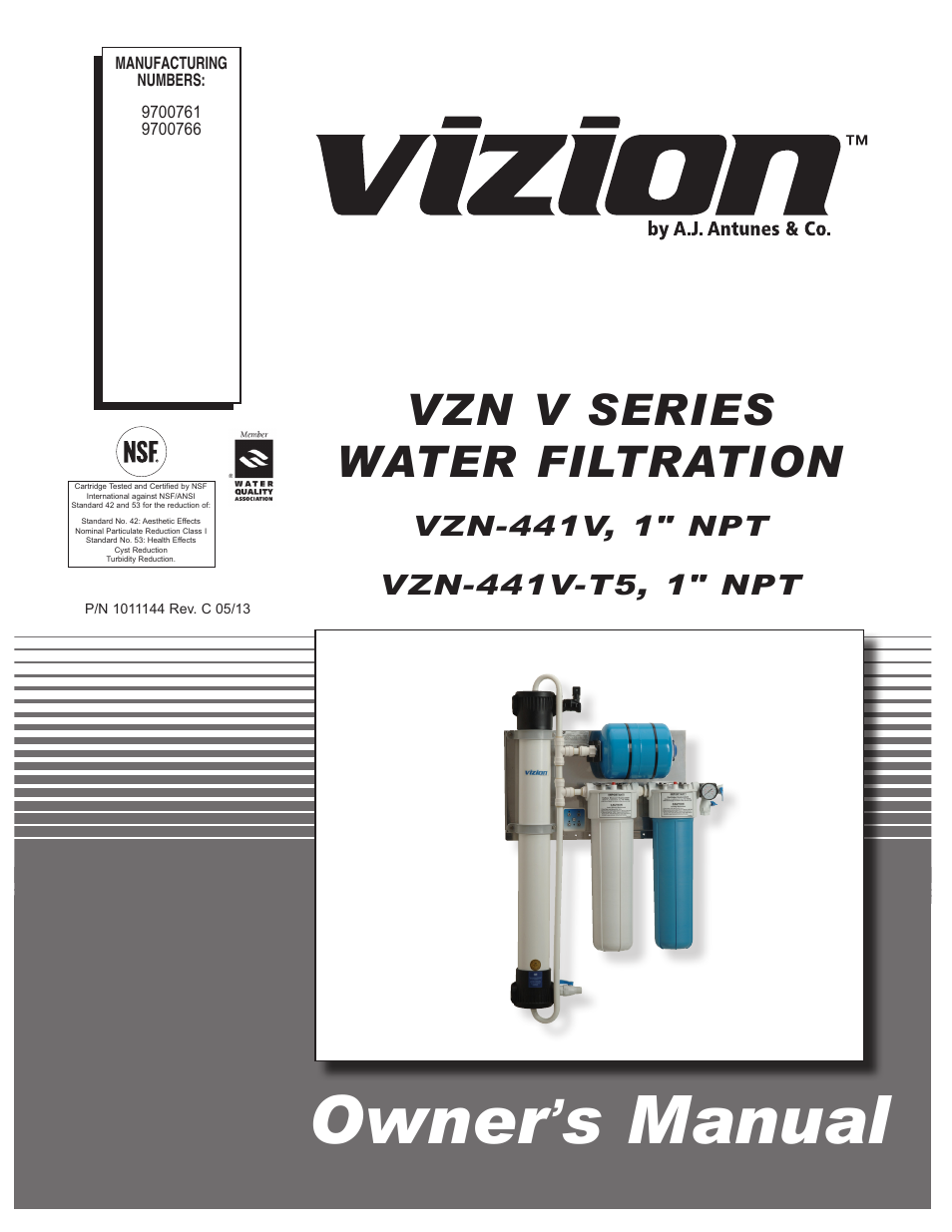 A.J. Antunes & Co VZN-441V-T5 9700766 User Manual | 24 pages