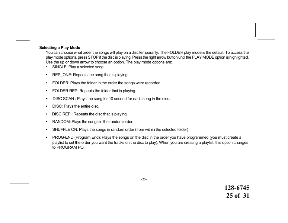 Audiovox PROV916 S User Manual | Page 25 / 31