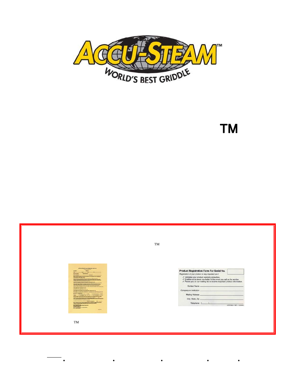 AccuTemp ACCU-STEAM GAS GRIDDLE User Manual | 39 pages
