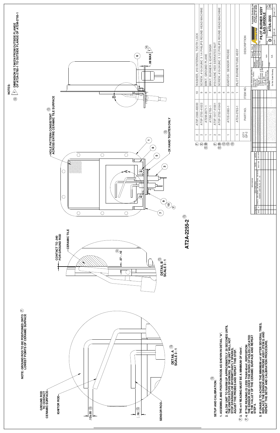 Page 23/29, Gas griddle owners manual, 0 7 0 g f g | AccuTemp ACCU-STEAM GAS GRIDDLE User Manual | Page 28 / 39