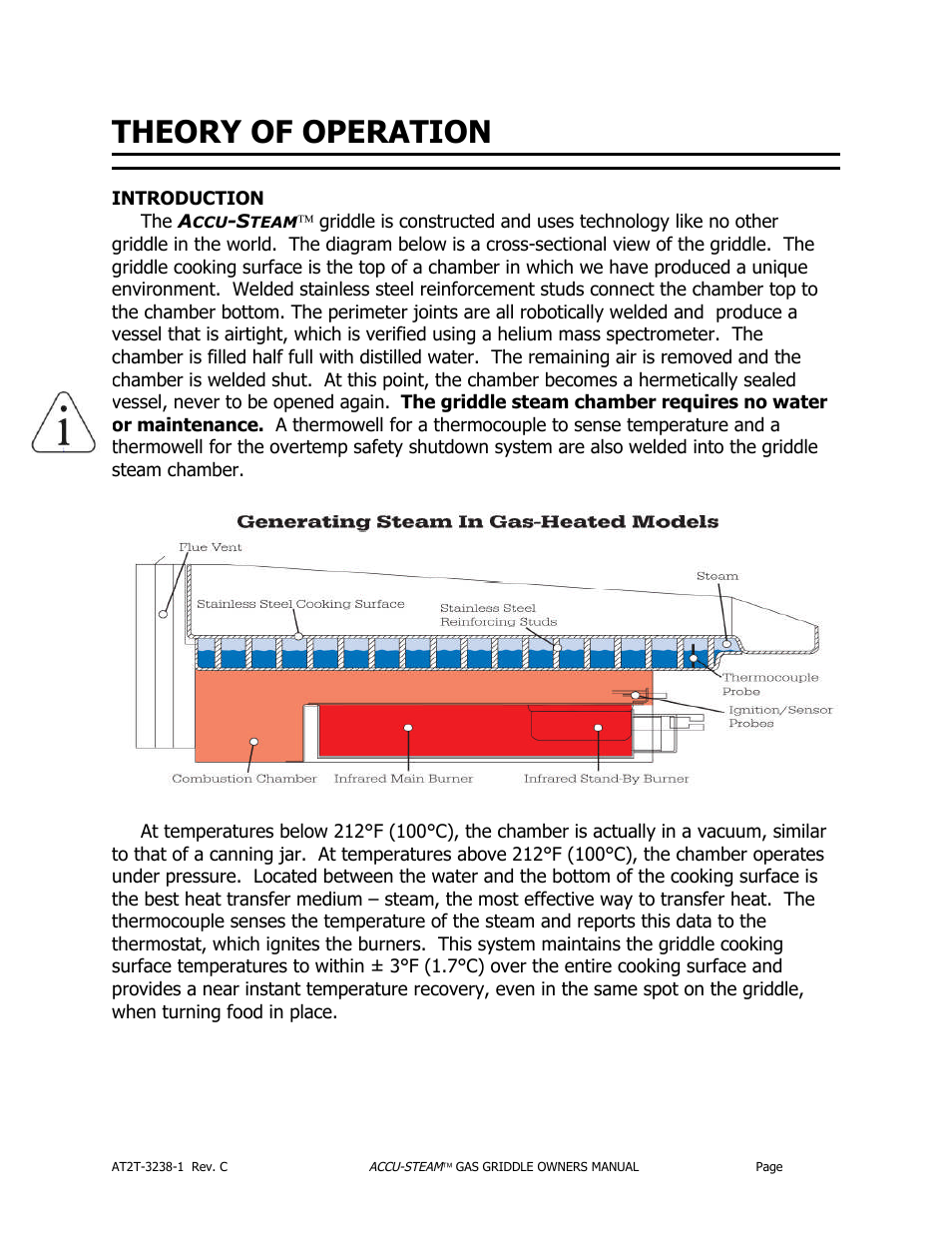 Theory of operation | AccuTemp ACCU-STEAM GAS GRIDDLE User Manual | Page 7 / 39
