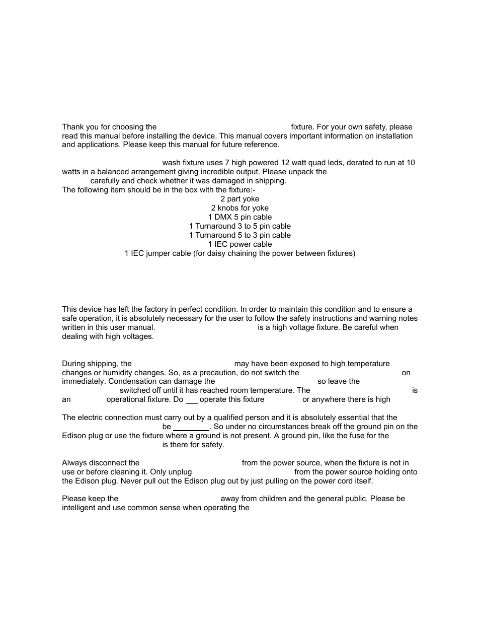 elektraLite eyeBall RGBWA (5-in-1) User Manual | Page 2 / 15