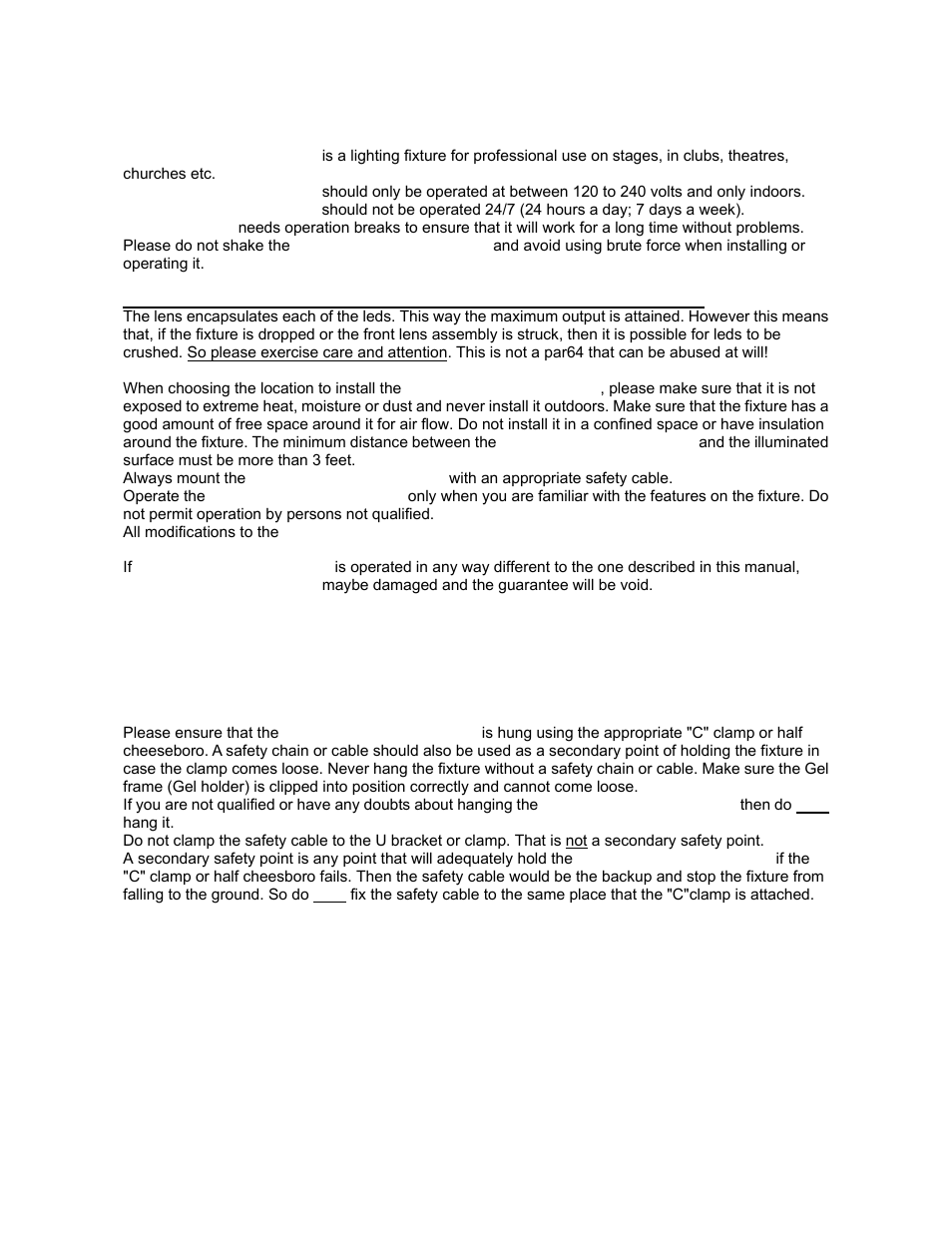 elektraLite eyeBall RGBWA (5-in-1) User Manual | Page 3 / 15