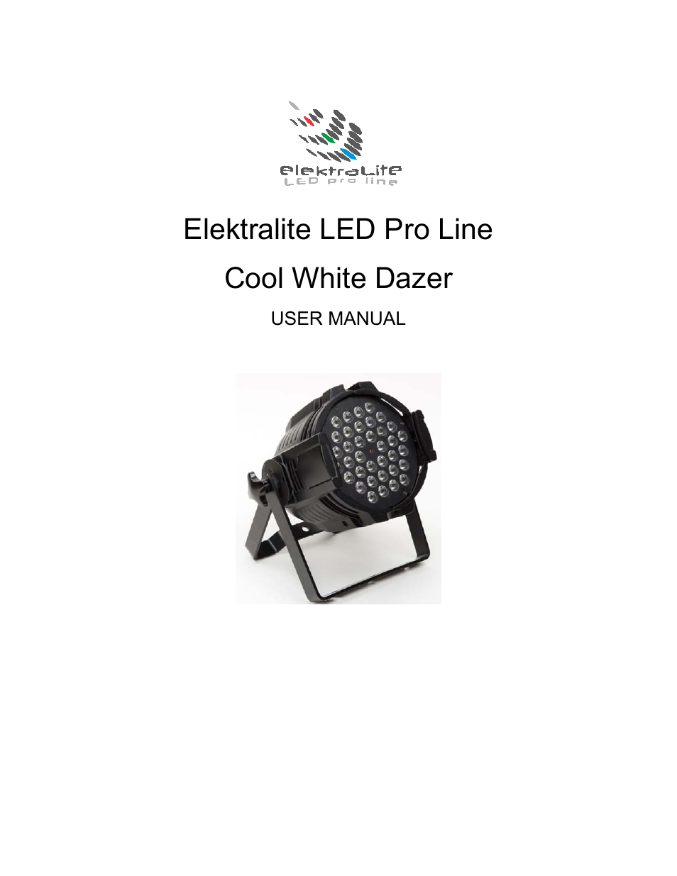 elektraLite Cool White Dazer User Manual | 12 pages