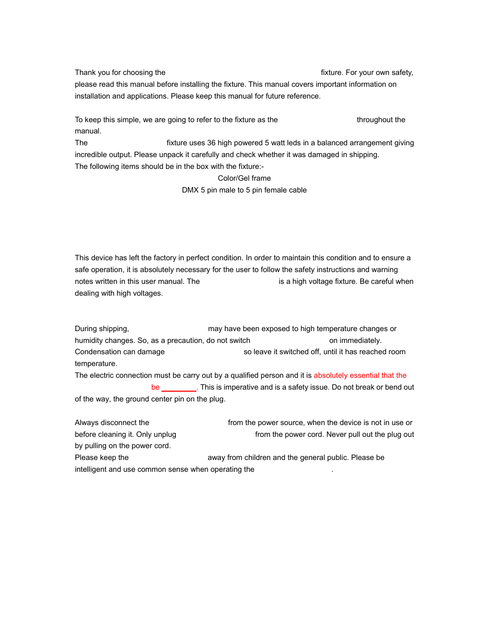 elektraLite Warm White Dazer User Manual | Page 2 / 12