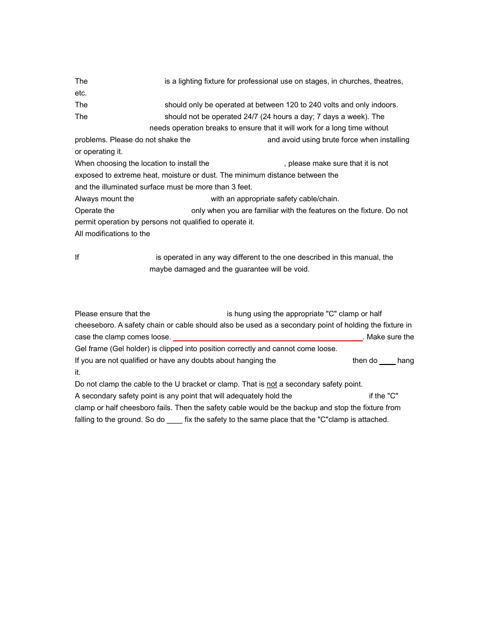 elektraLite Variable White Dazer User Manual | Page 3 / 13