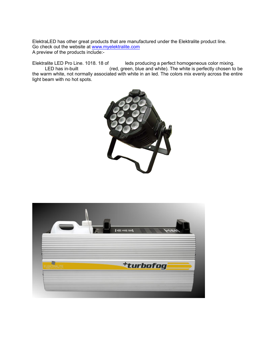 elektraLite Pancake RGBW 108-3W RGBW single source LEDs User Manual | Page 12 / 13