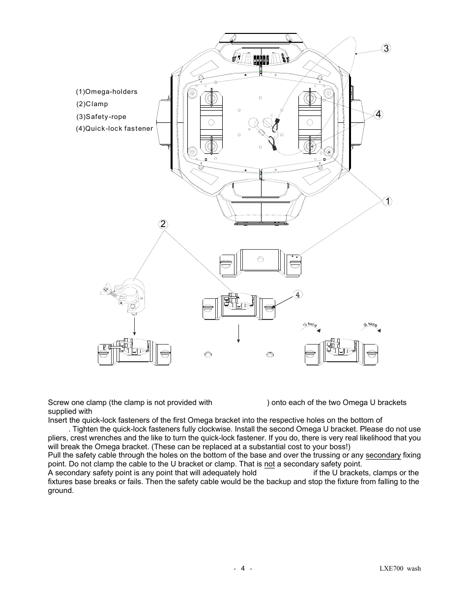 elektraLite LXE 700 Wash User Manual | Page 5 / 19