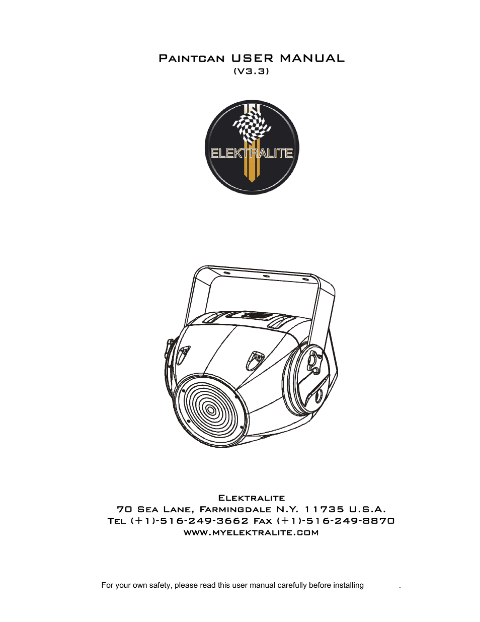 elektraLite PaintCan 2.0 User Manual | 21 pages