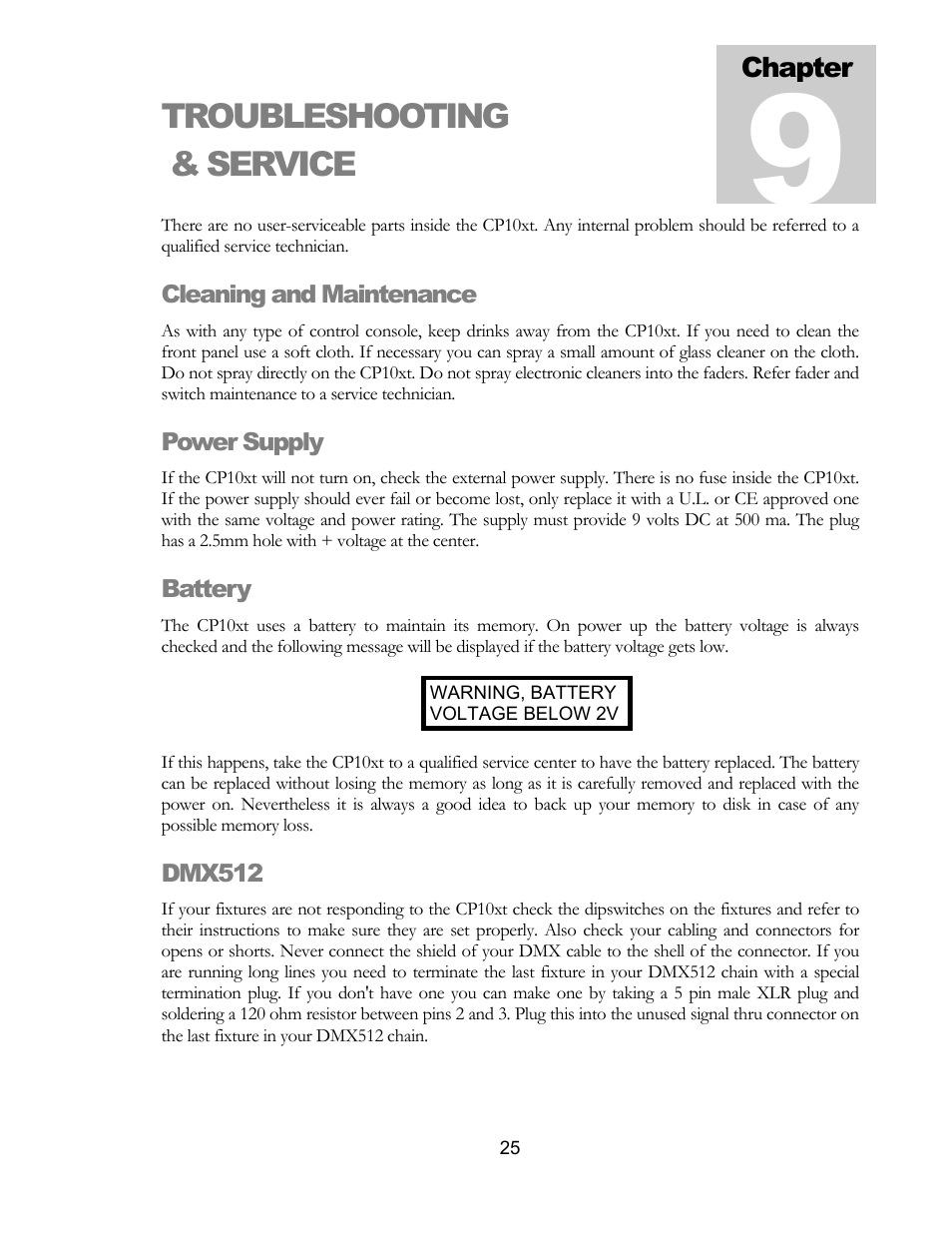 Troubleshooting & service | elektraLite CP10xt Manual User Manual | Page 28 / 49