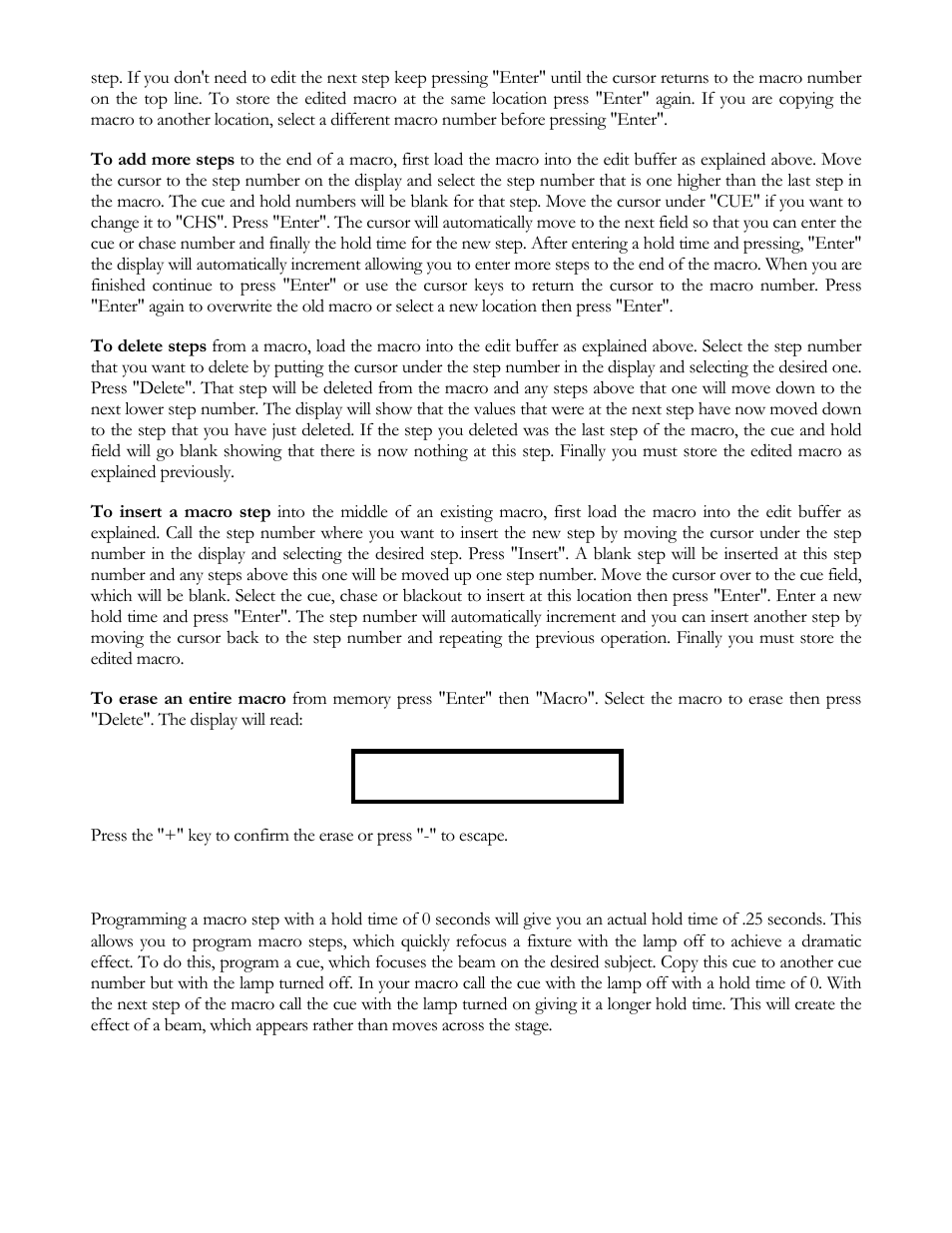 Fast hold time | elektraLite CP16/24 User Manual | Page 17 / 32