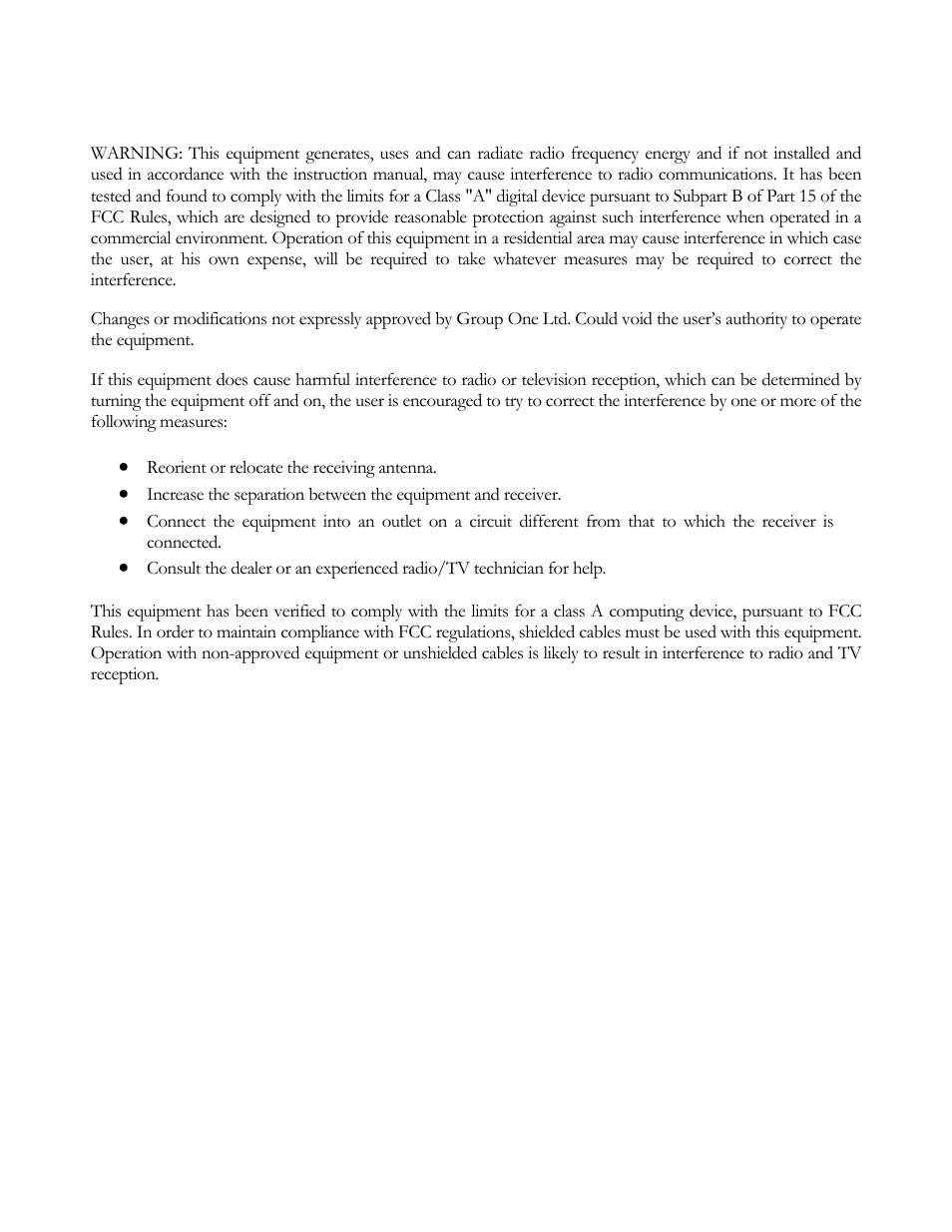 Radio and tv interference | elektraLite CP16/24 User Manual | Page 27 / 32