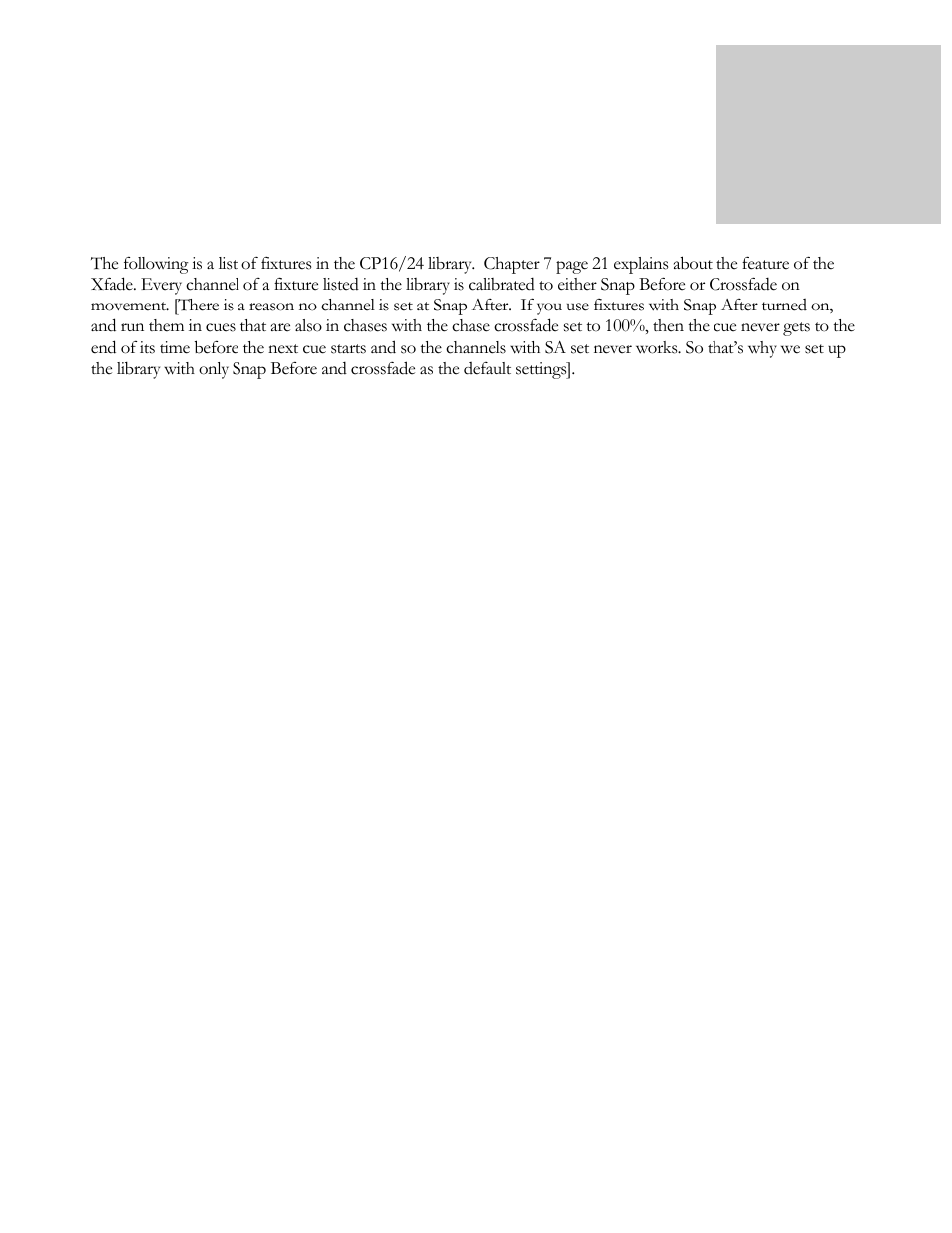 The fixture library, Chapter | elektraLite CP16/24 User Manual | Page 29 / 32