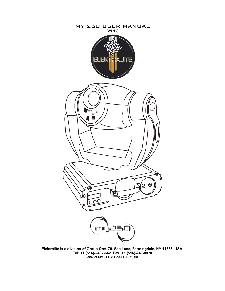 elektraLite MY 250 User Manual | 25 pages