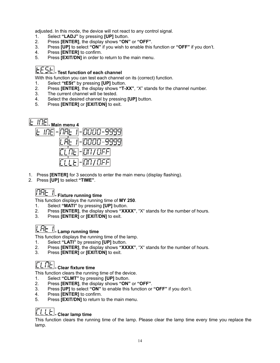 elektraLite MY 250 User Manual | Page 15 / 25