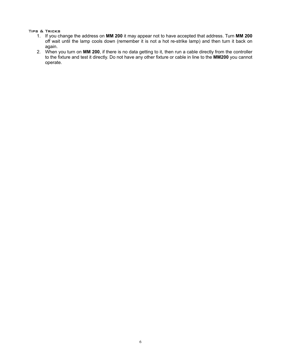 elektraLite MM 200 User Manual | Page 7 / 10