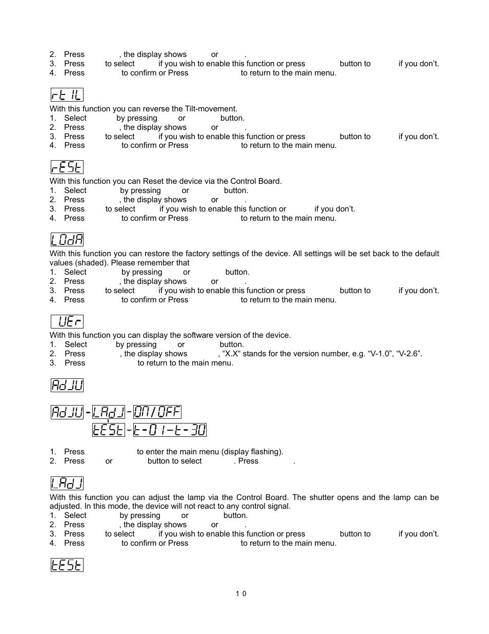 elektraLite MB 150 User Manual | Page 11 / 19