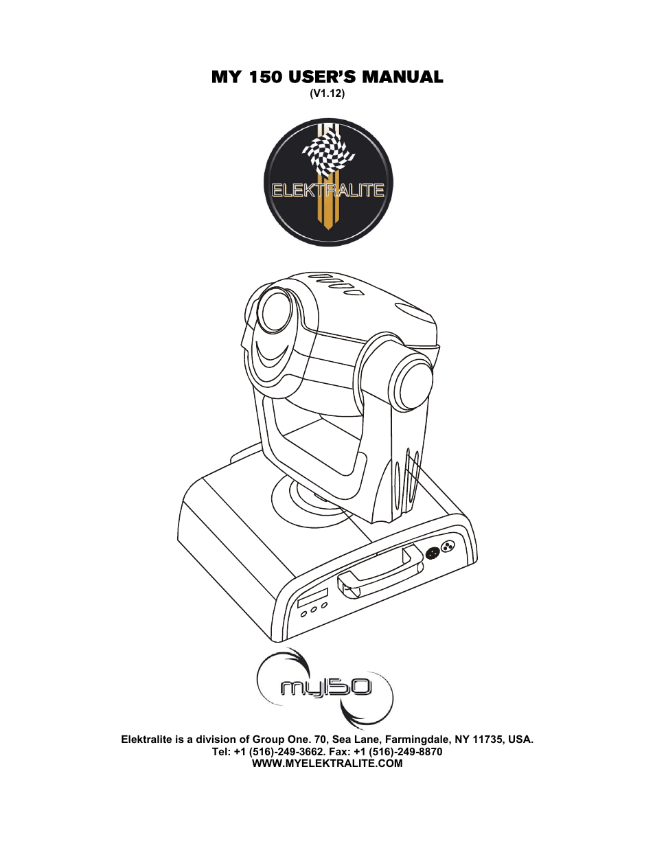 elektraLite MY 150 User Manual | 23 pages