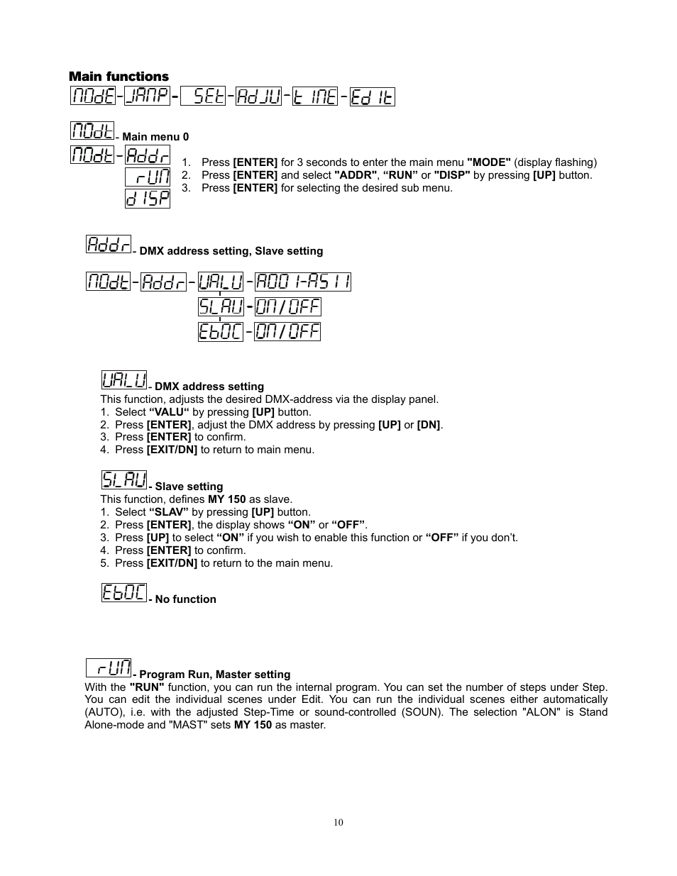 elektraLite MY 150 User Manual | Page 11 / 23