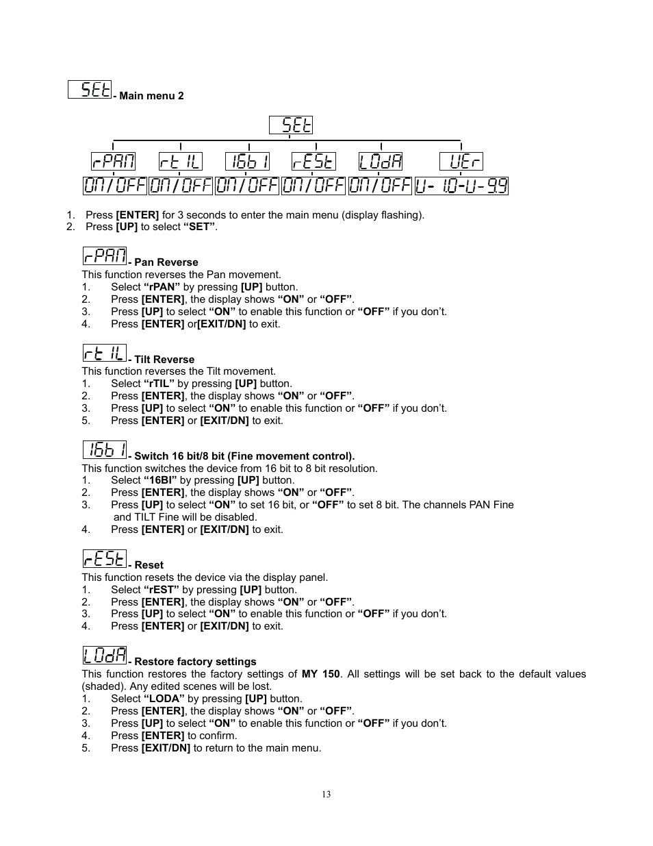 elektraLite MY 150 User Manual | Page 14 / 23
