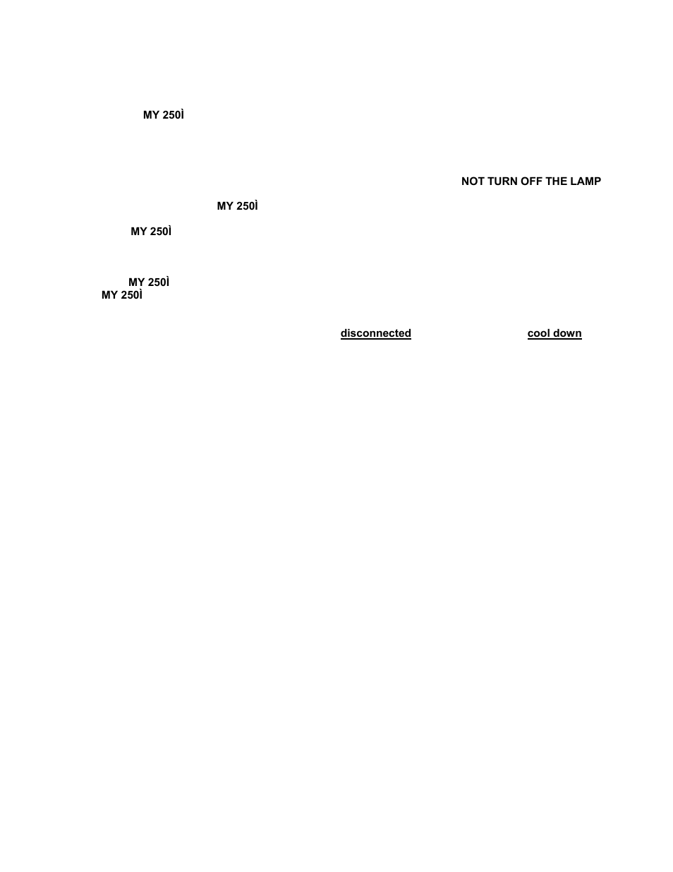 elektraLite MY 250I User Manual | Page 3 / 25