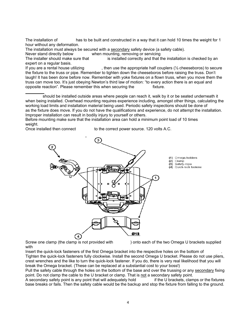 B) mounting my575w | elektraLite MY 575w User Manual | Page 5 / 24