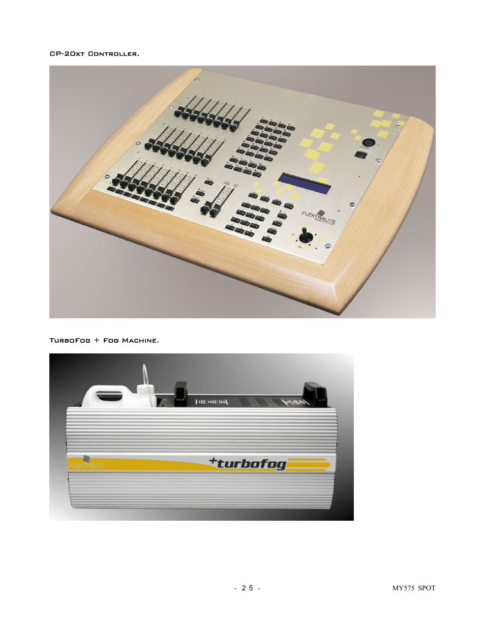 elektraLite Moving Yoke 120v Spot User Manual | Page 26 / 27