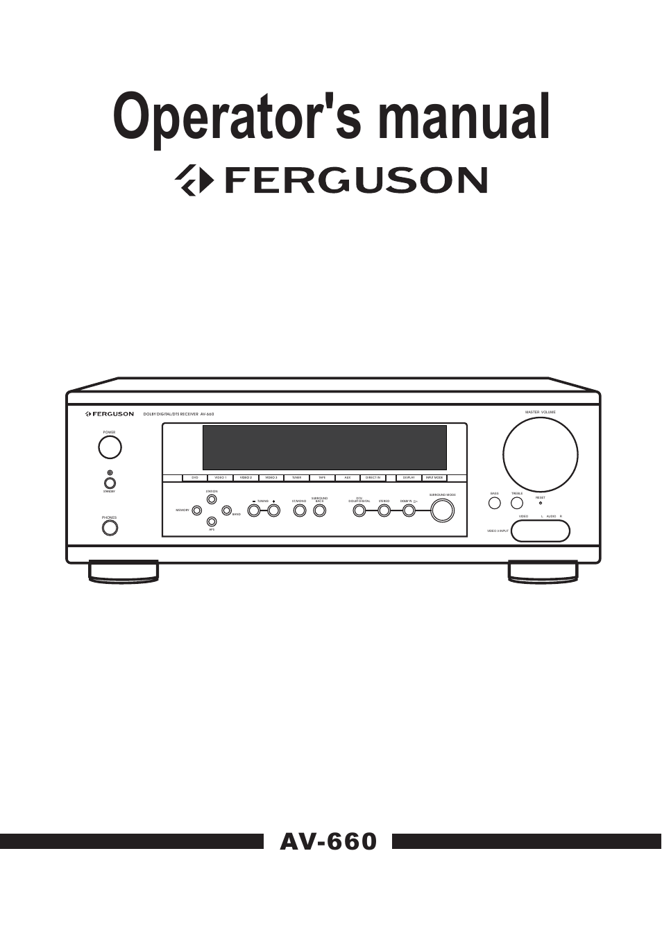 Ferguson AV-660 User Manual | 23 pages