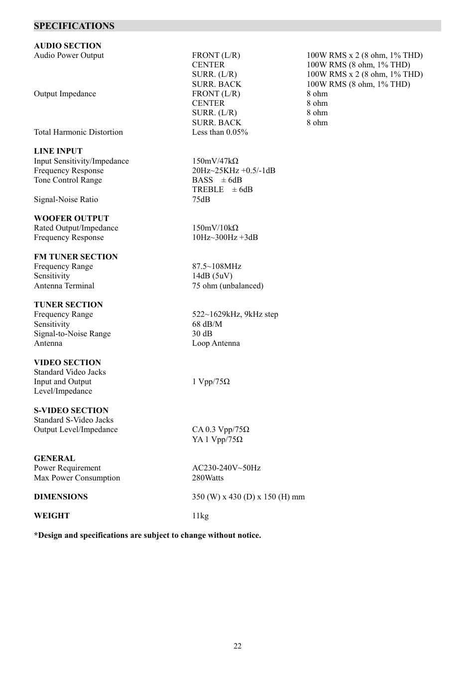 Ferguson AV-660 User Manual | Page 23 / 23