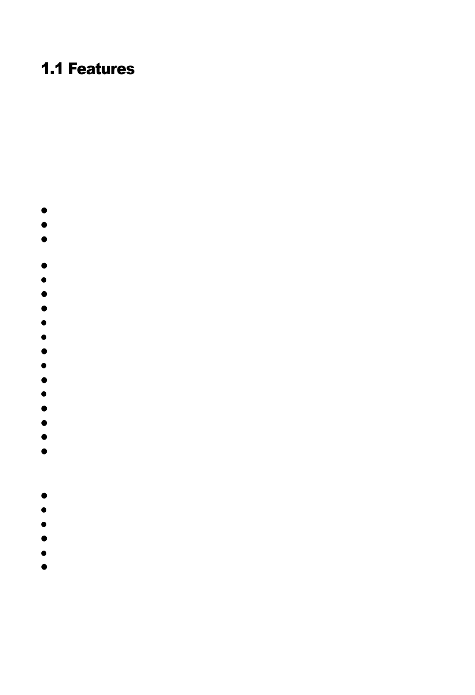 1 features | Ferguson AC-8000 HD User Manual | Page 8 / 55