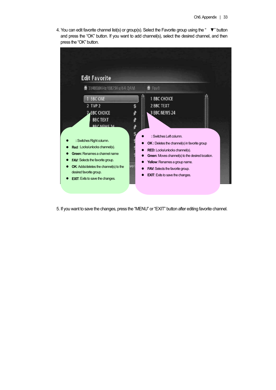 Ferguson AC 8000 PVR User Manual | Page 33 / 58