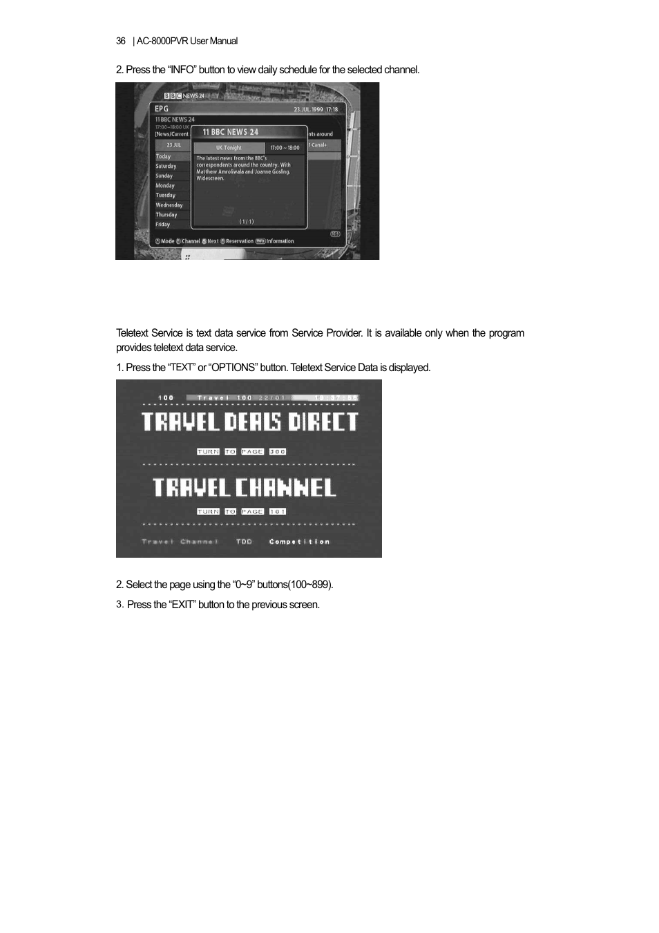 11 viewing teletext | Ferguson AC 8000 PVR User Manual | Page 36 / 58