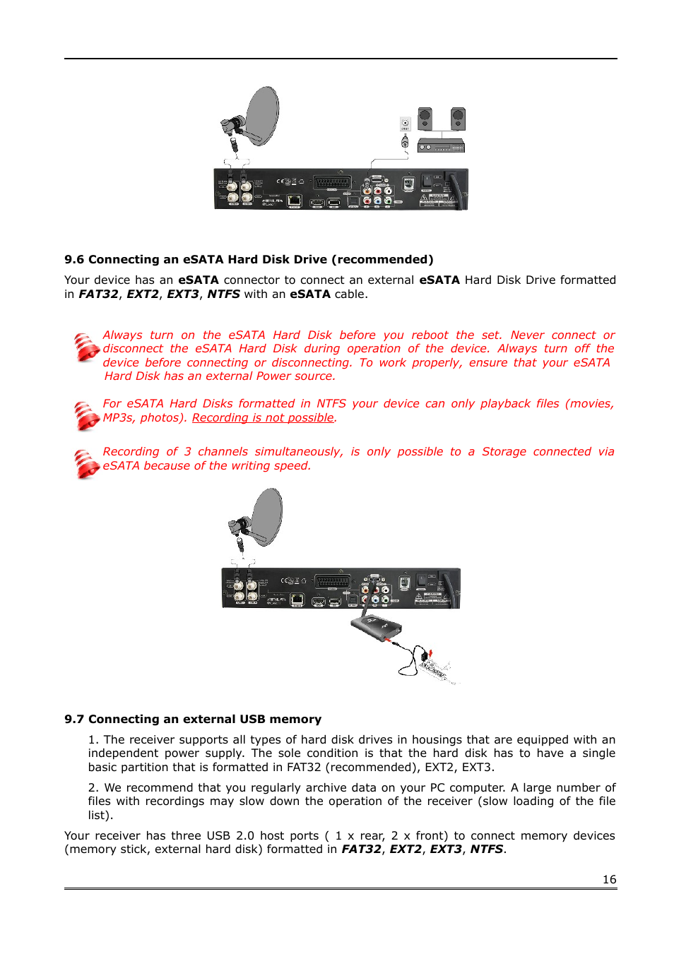 7 connecting an external usb memory | Ferguson Ariva Link TT User Manual | Page 16 / 39
