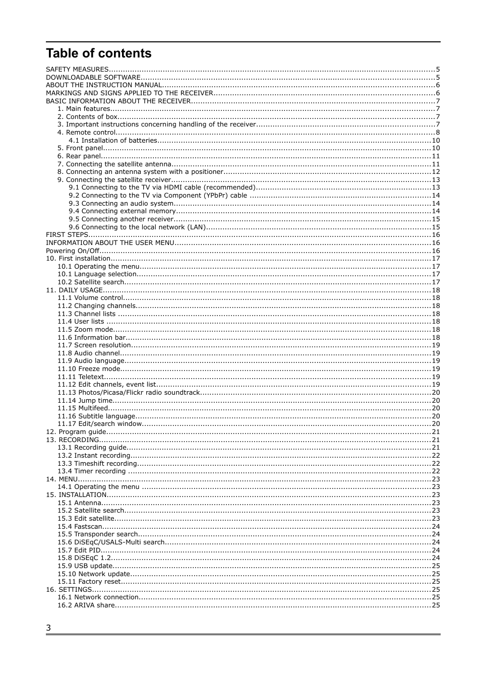 Ferguson Ariva Link 100 User Manual | Page 3 / 37